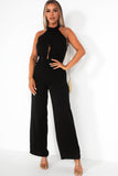 Adele Black Wide Leg Jumpsuit