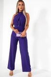 Adele Purple Wide Leg Jumpsuit