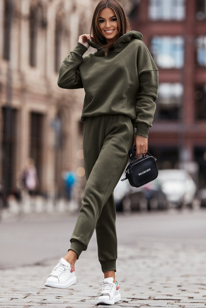 Adrienne Khaki Jogger Co Ord