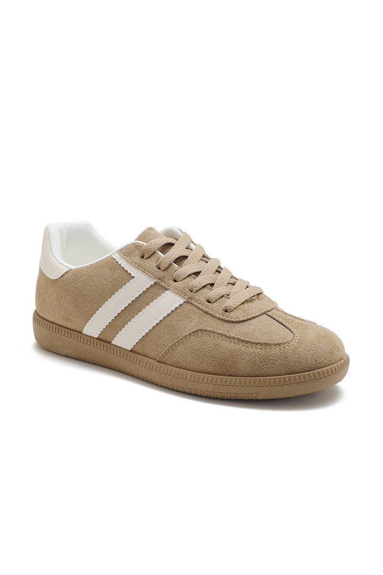 Alaina Camel Suedette Trainers