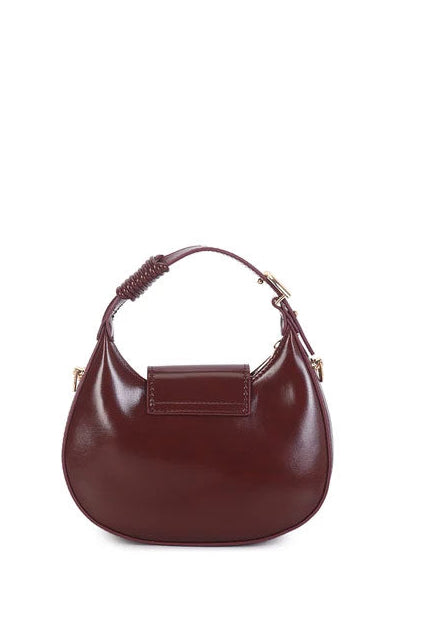 Alya Wine Faux Leather Grab Bag