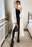 Amira Cream Chunky Knit Cardigan