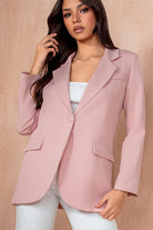 Aoibhe Pink Single Breasted Blazer