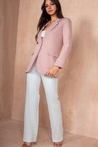 Aoibhe Pink Single Breasted Blazer