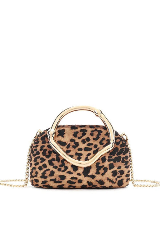Archer Leopard Print Detachable Chain Bag