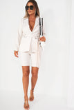 Ashley Cream Blazer and Shorts Co Ord