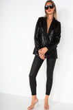 Aurelia Black Sequin Blazer