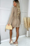 AX Paris Dorothy Biscuit Crochet Dress