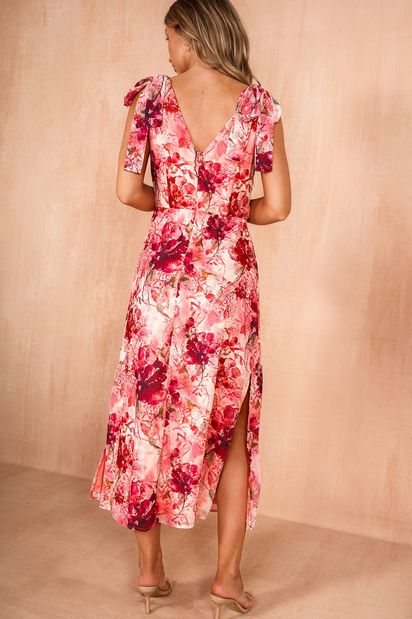 Beverly Pink Floral Dress