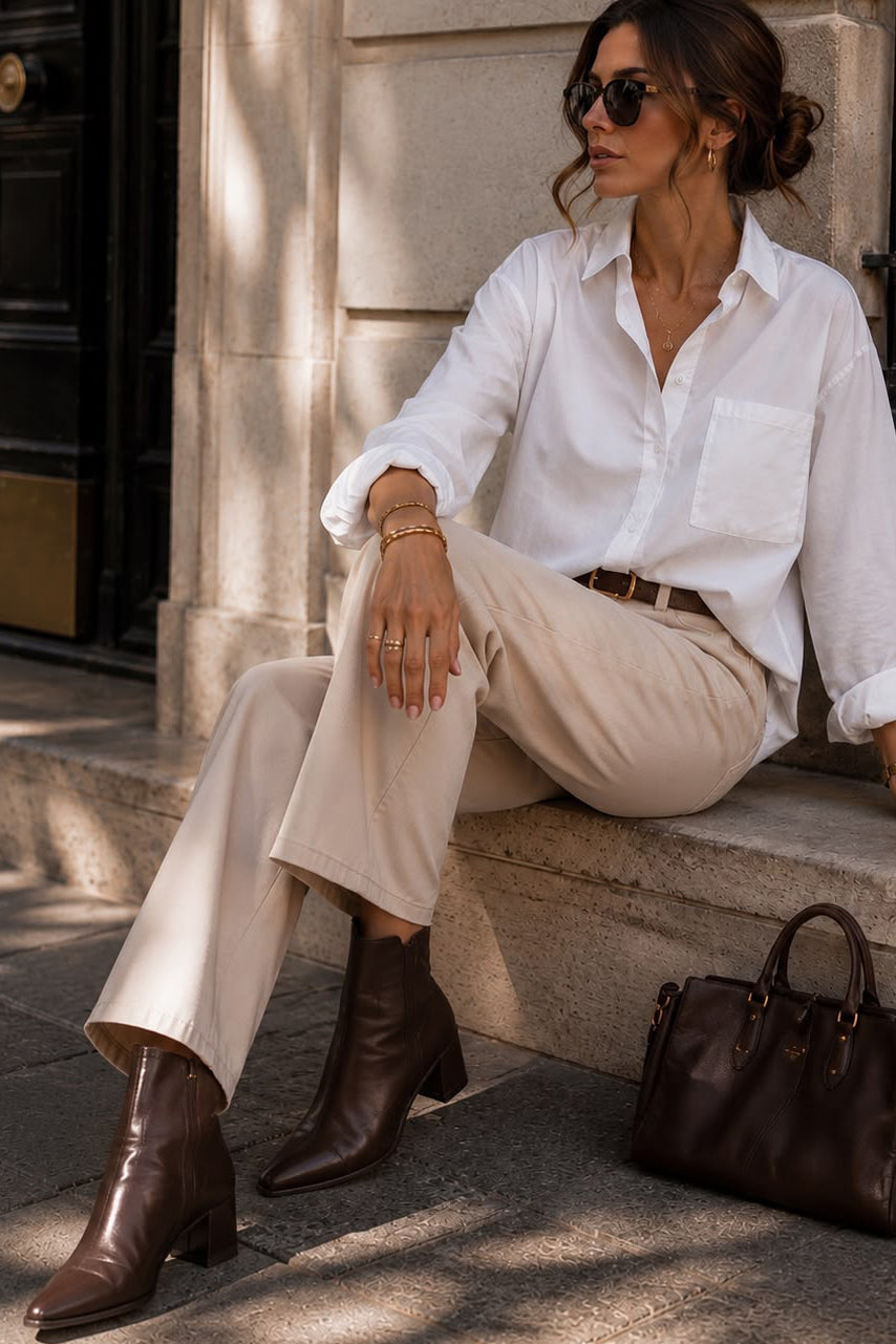 Blair White Cotton Shirt