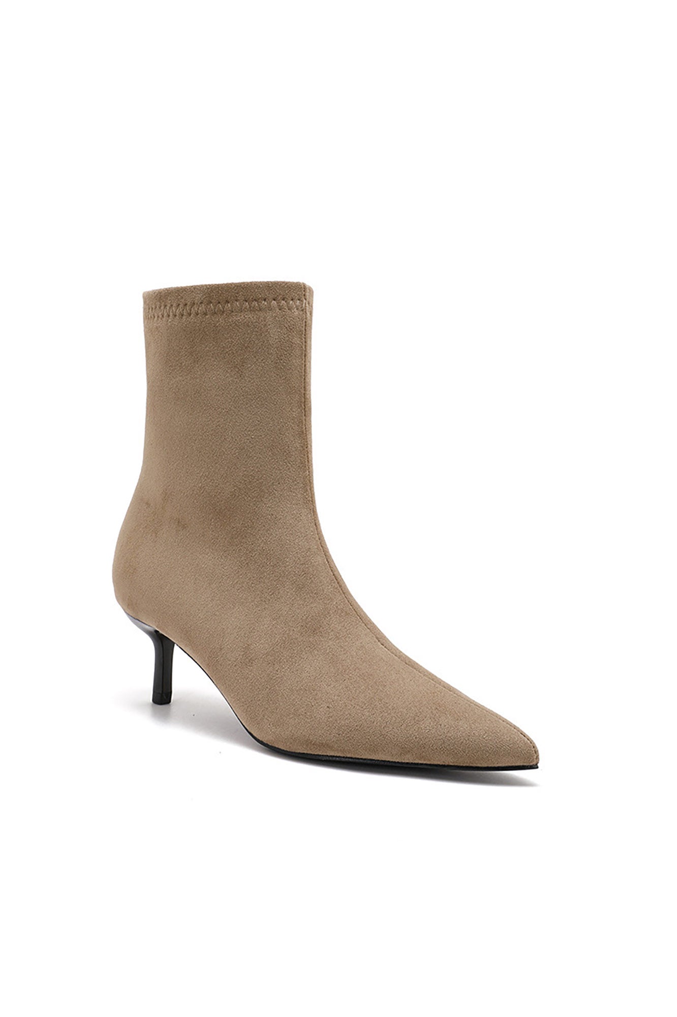 Blake Stone Suedette Point Toe Ankle Boots