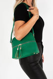 Brooklyn Green Faux Leather Bag