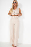 Calista Stone Paperbag Trousers