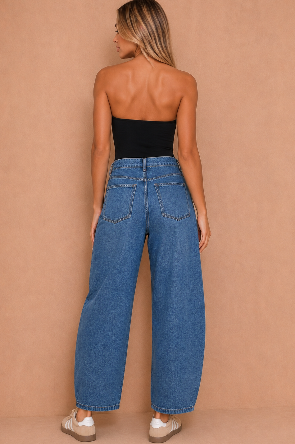 Caoimhe Blue Denim Barrel Ankle Jeans
