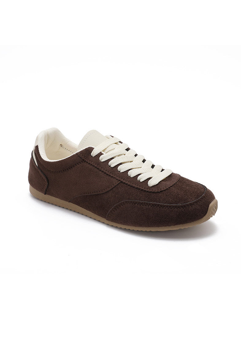Cazz Chocolate Suedette Trainers