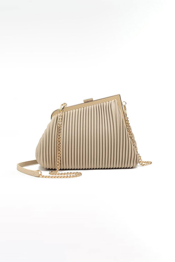 Claudia Stone PU Detachable Chain Bag