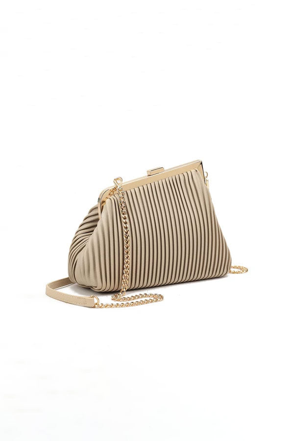 Claudia Stone PU Detachable Chain Bag