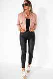 Danica Dusty Pink Bomber Jacket