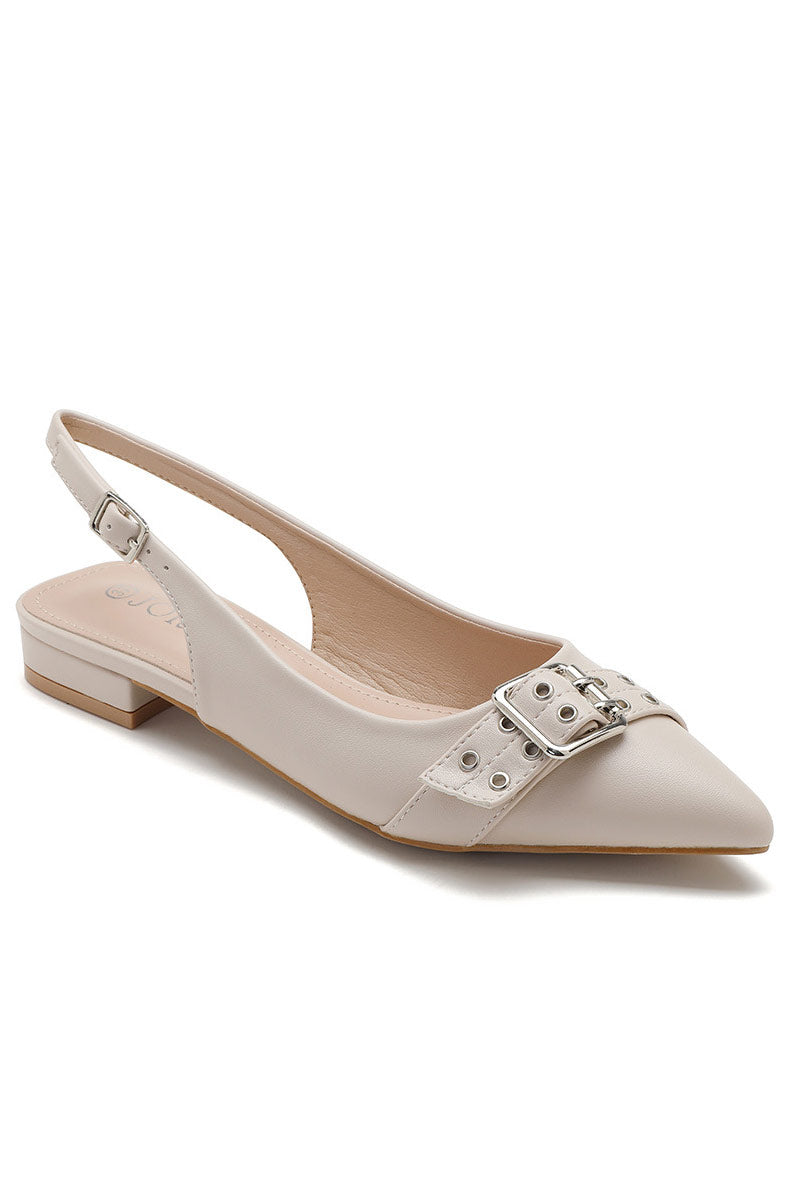 Delilah Cream Slingback Shoe
