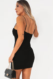 Diane Black Mesh Dress