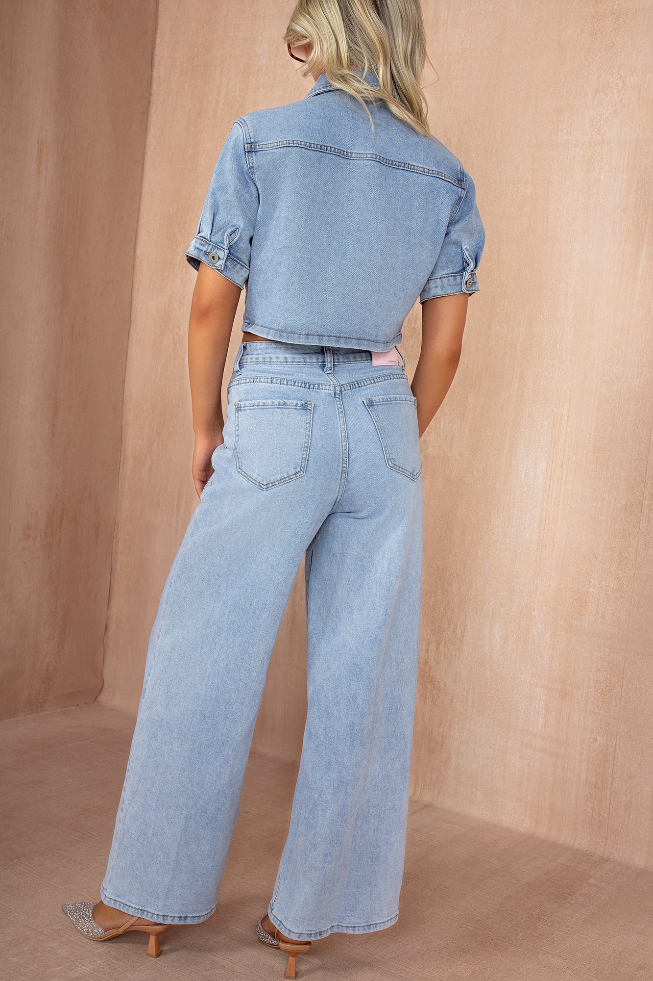 Fedelma Light Blue Wide Leg Jeans
