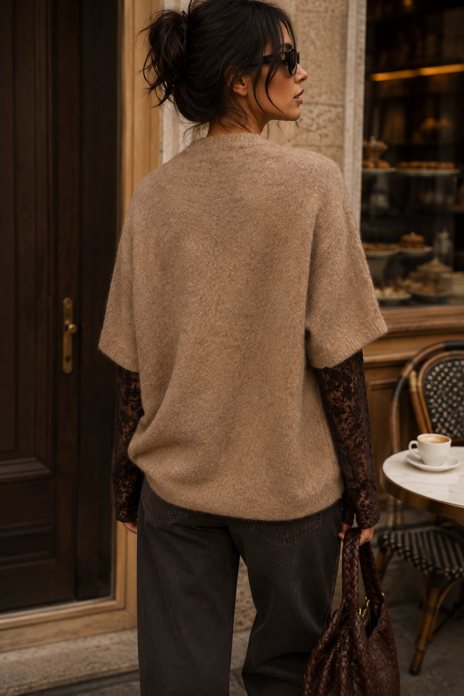 Freddi Camel Knit 'Manhattan New York' Jumper