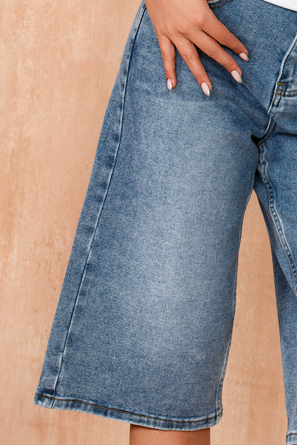 Grecia Blue Denim Jorts