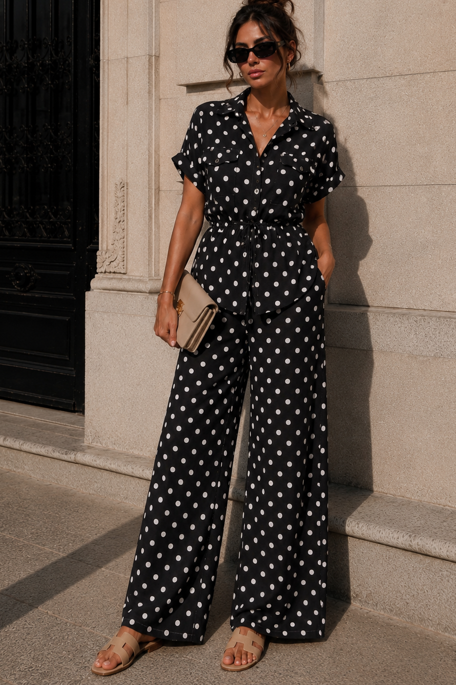 Haden Black Polka Dot Co Ord