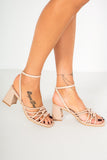 Hayleigh Stone Knotted Block Heels