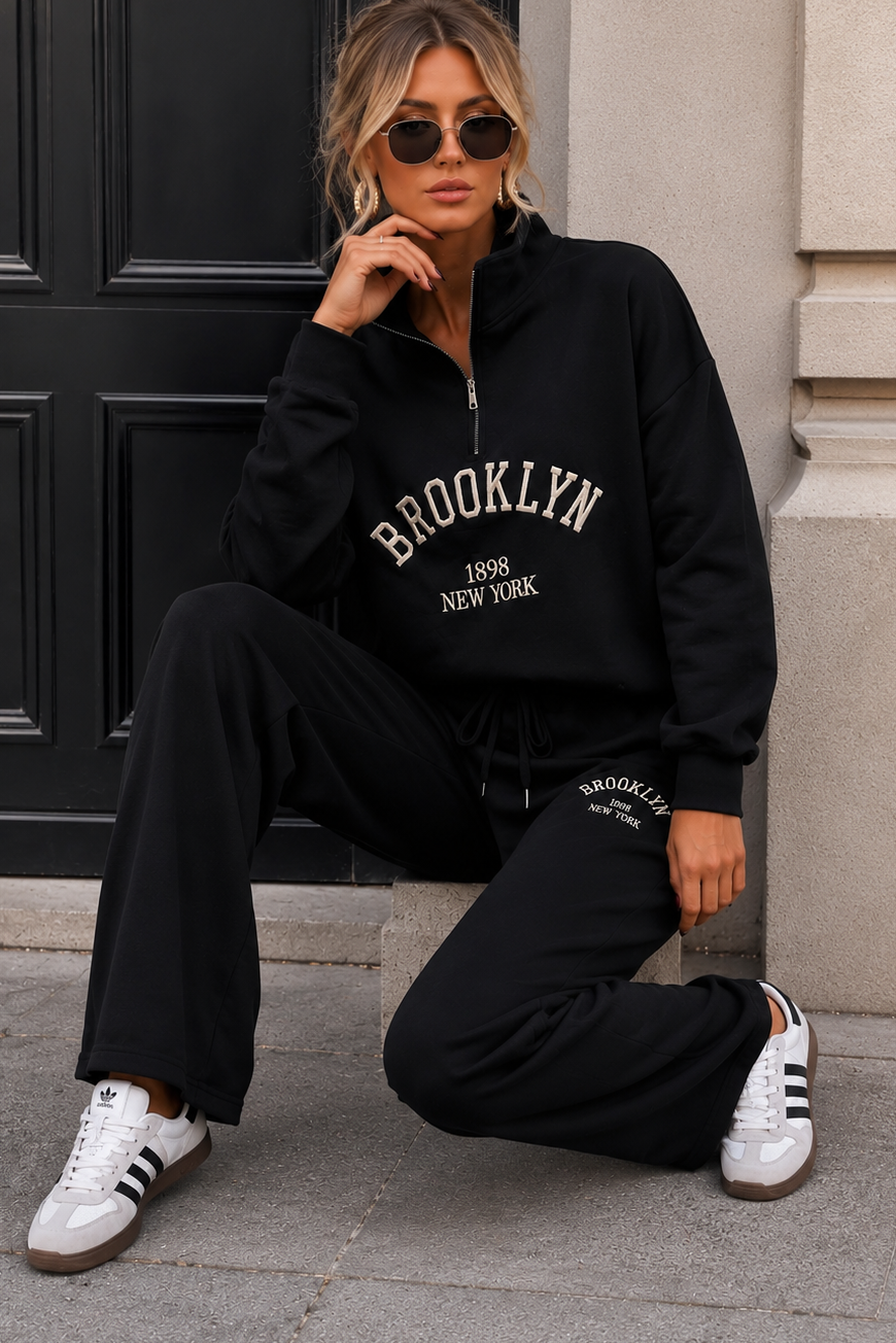 Helma Black Brooklyn Tracksuit