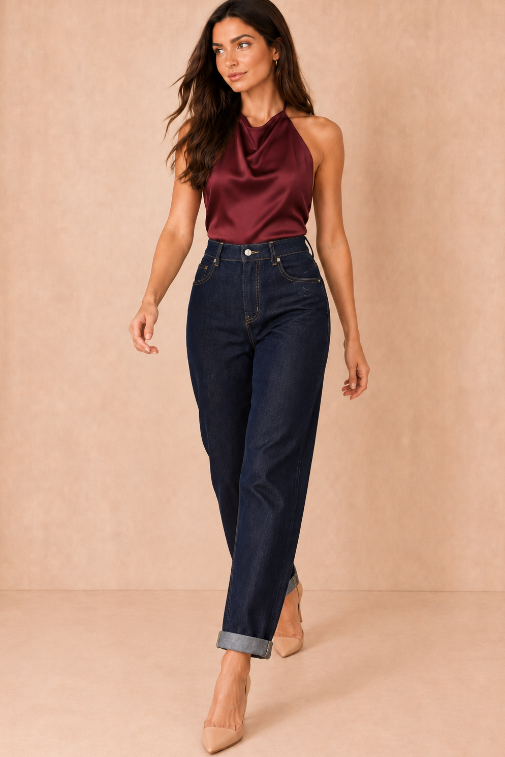 Jacob Indigo Denim Mom Jeans