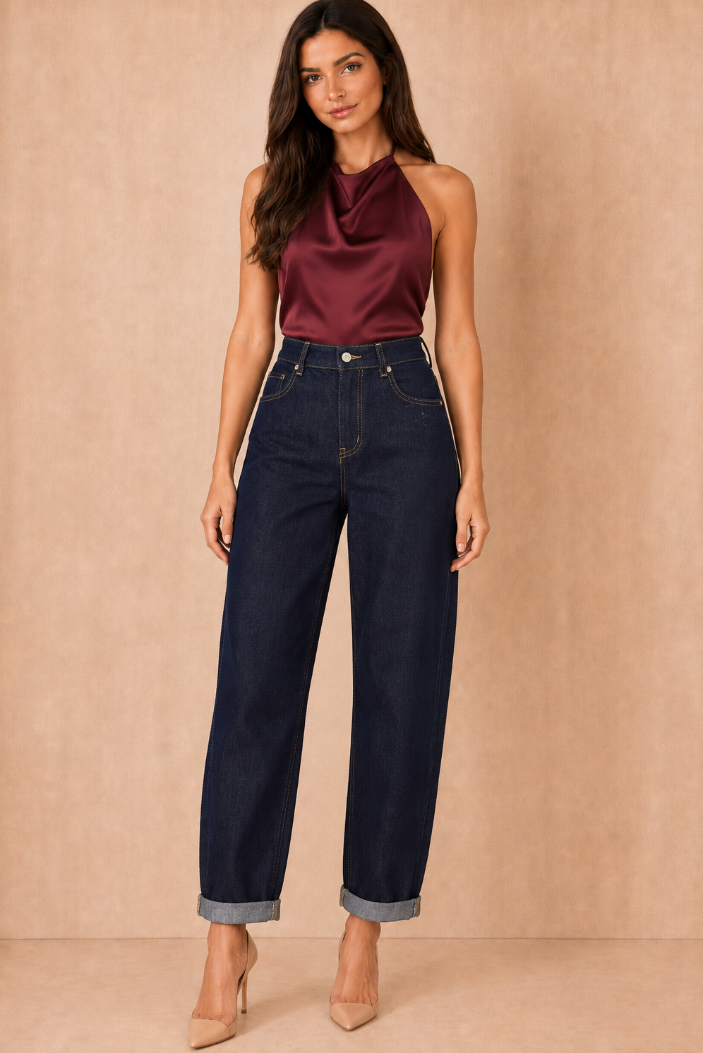 Jacob Indigo Denim Mom Jeans