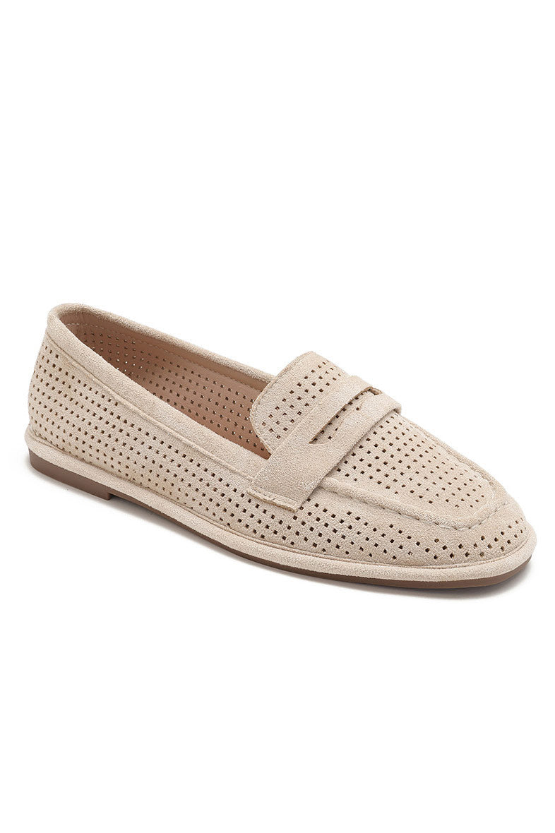 Jane Stone Suedette Loafers