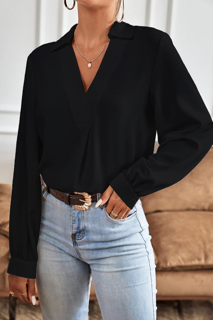 Jemima Black Long Sleeve Shirt
