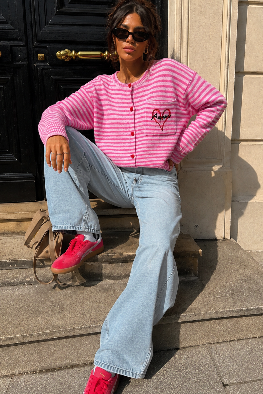 Joanna Pink 'Amour' Knit