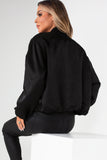 Judith Black Sateen Bomber Jacket