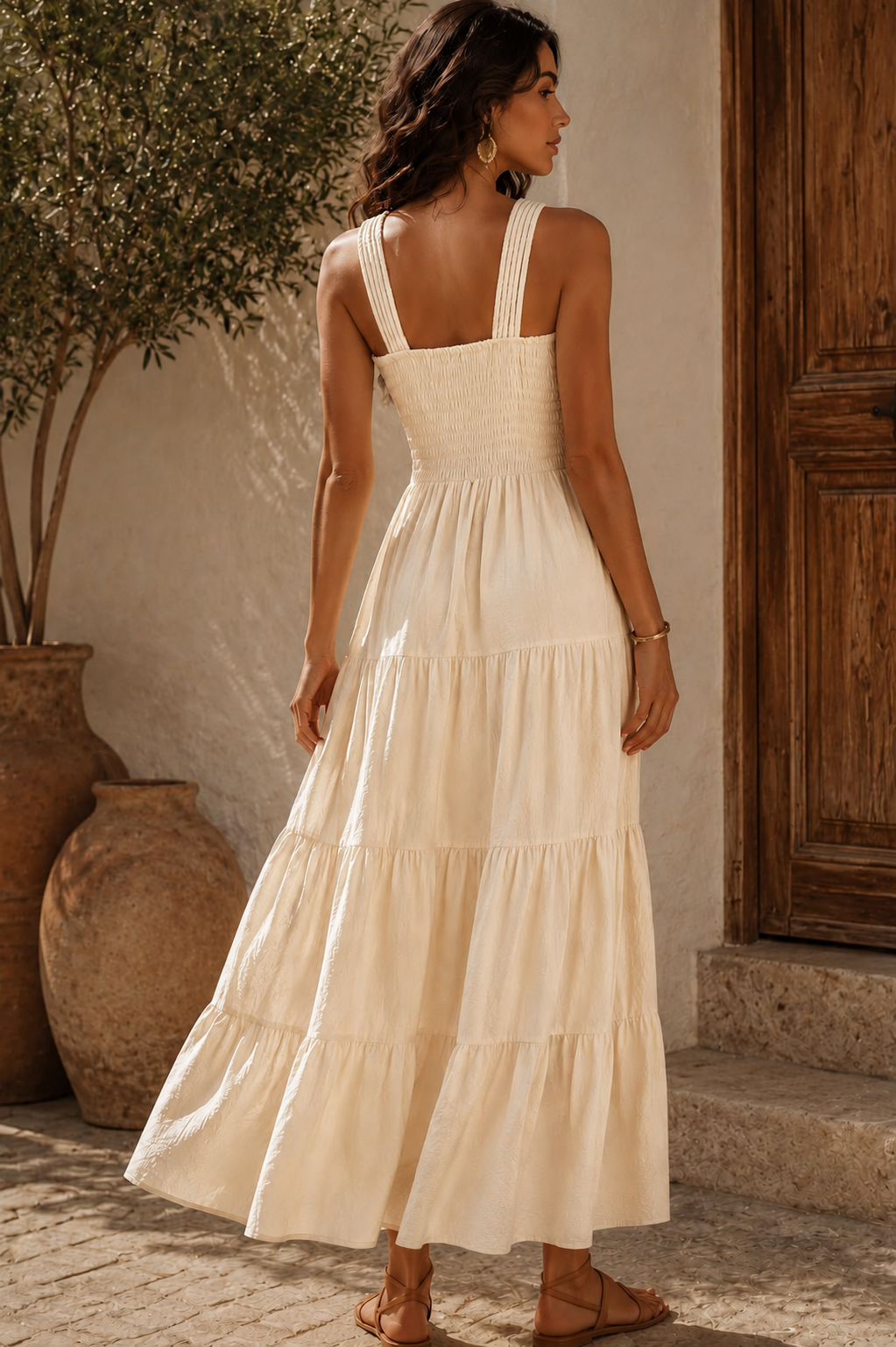 Juliet Stone Tiered Maxi Dress