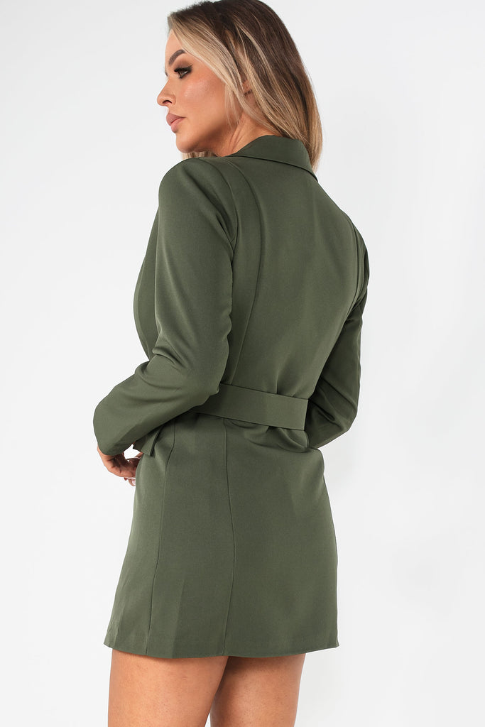 Kamiyah Khaki Blazer Dress