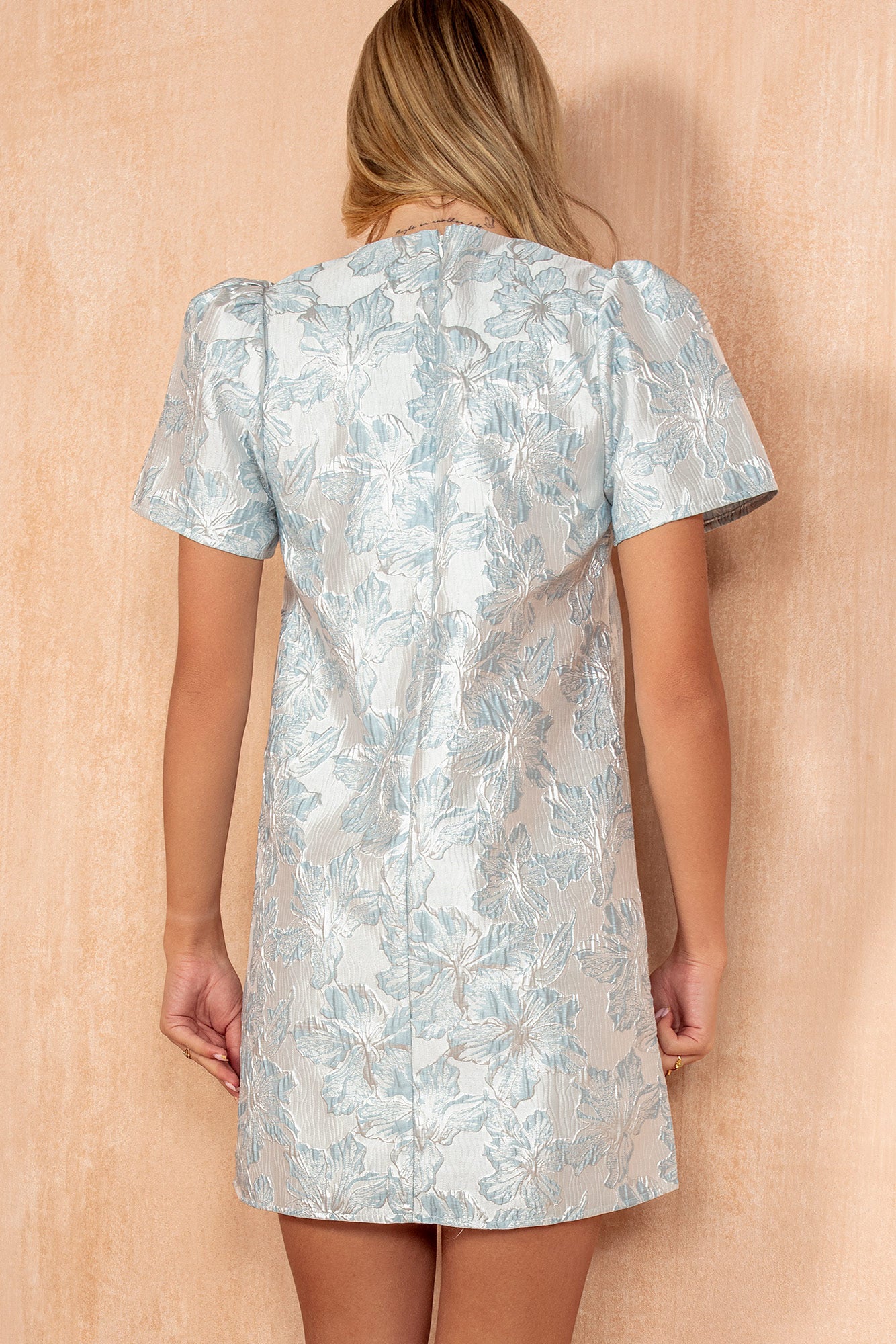 Keisha Blue Mini Shift Dress