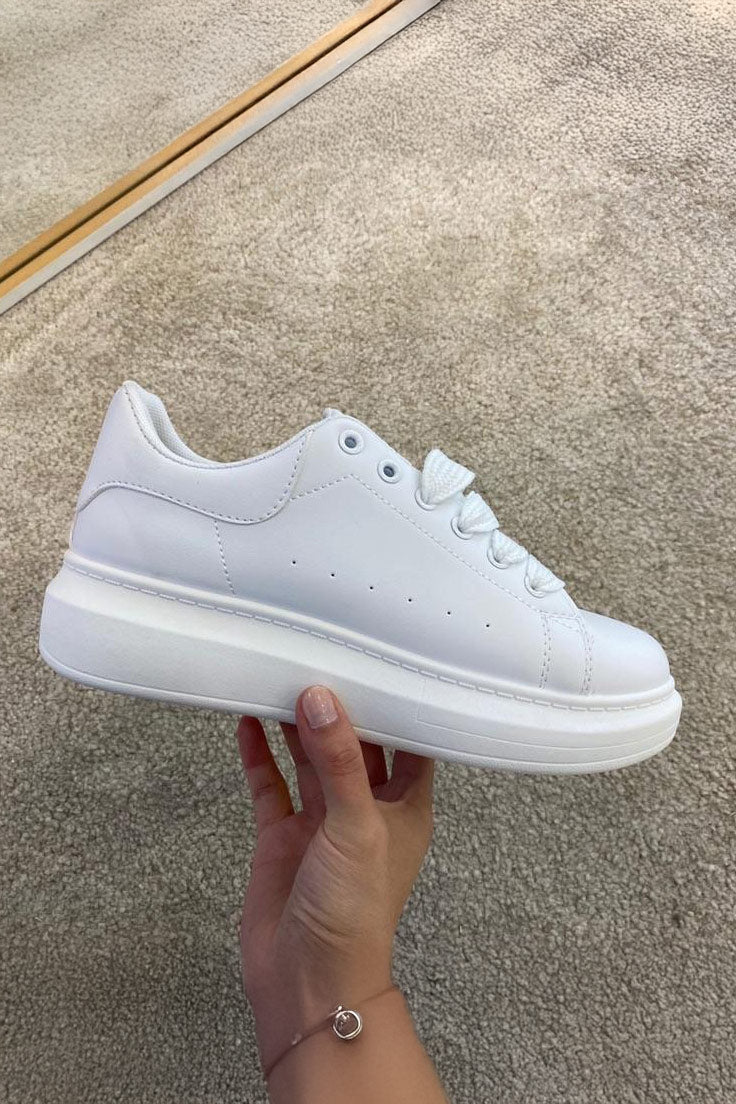 Kellie White Chunky Trainers