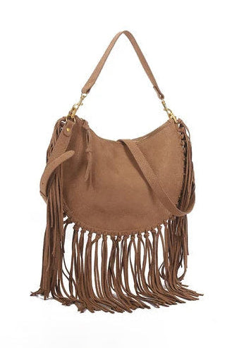 Leo Tan Suedette Tassel Bag