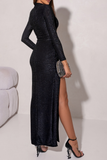 Leonora Black Shimmer Dress