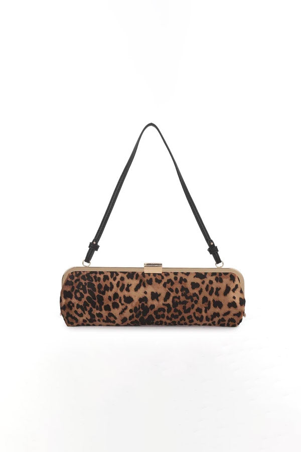 Lyra Leopard Print Shoulder Bag