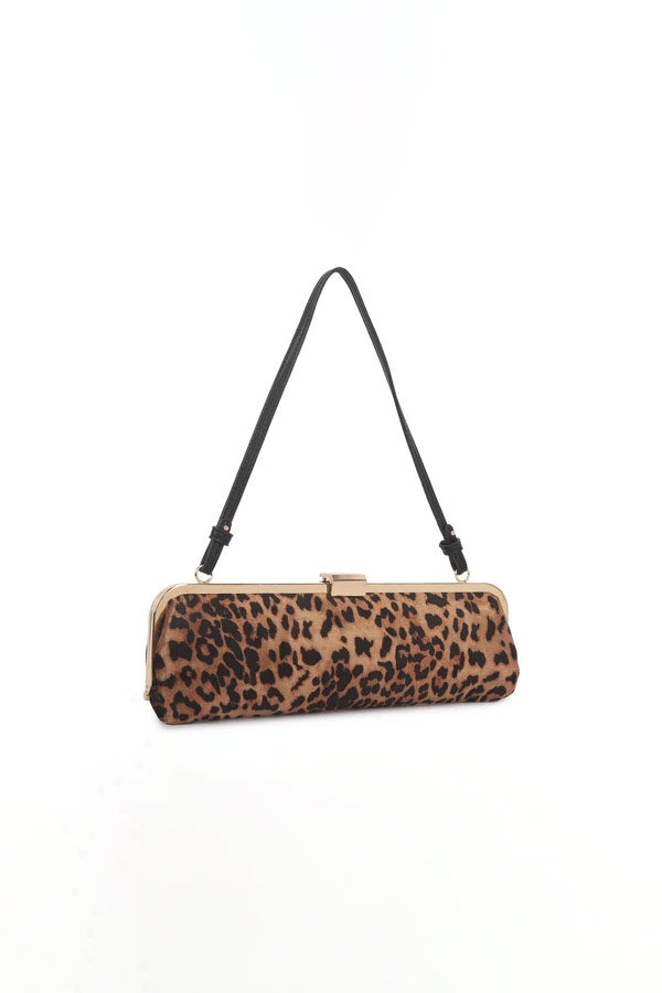 Lyra Leopard Print Shoulder Bag