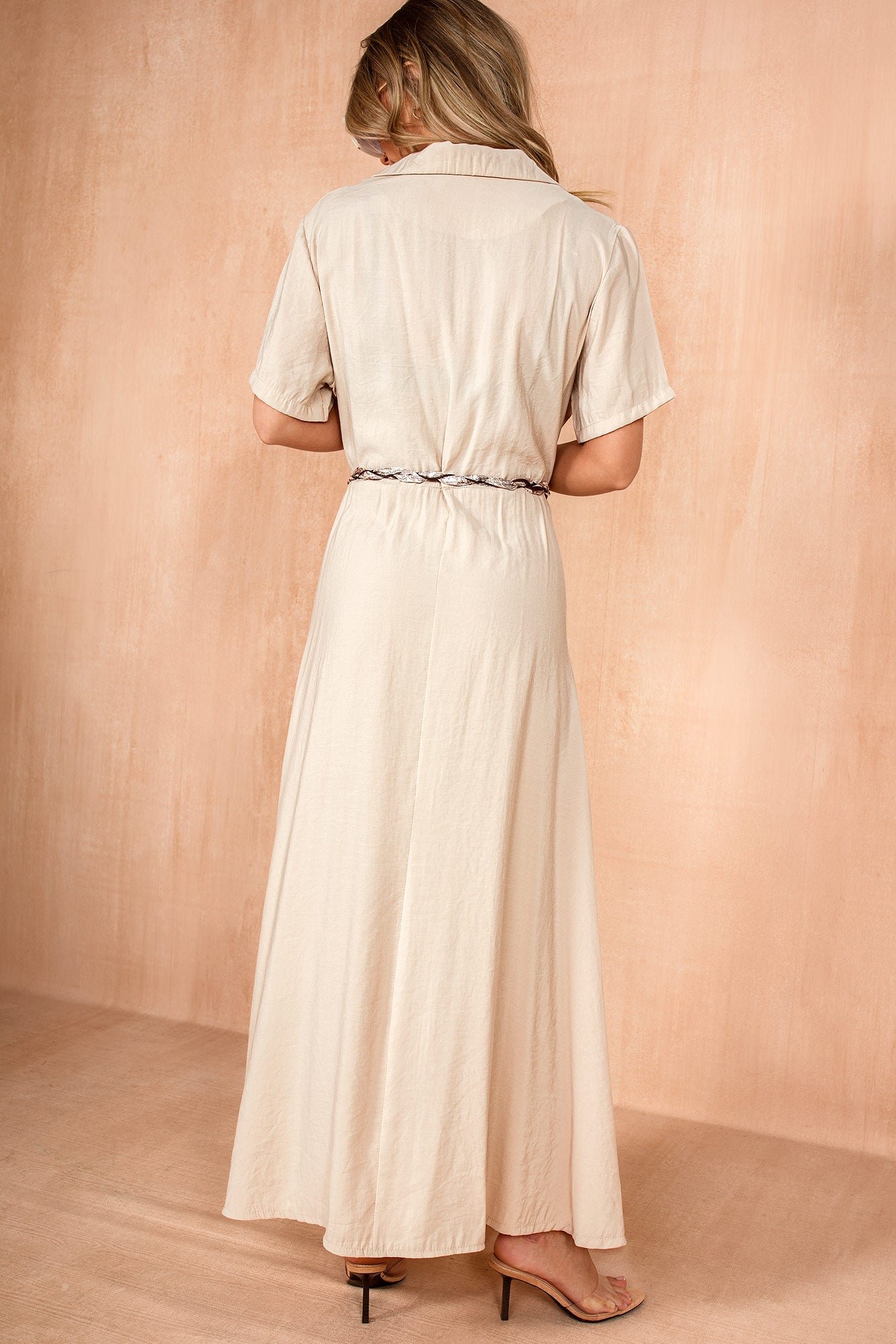 Marley Stone Belted Maxi Dress