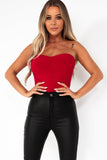 Merida Red Bandeau Bodysuit