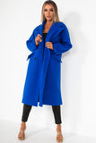 Micaela Blue Longline Coat