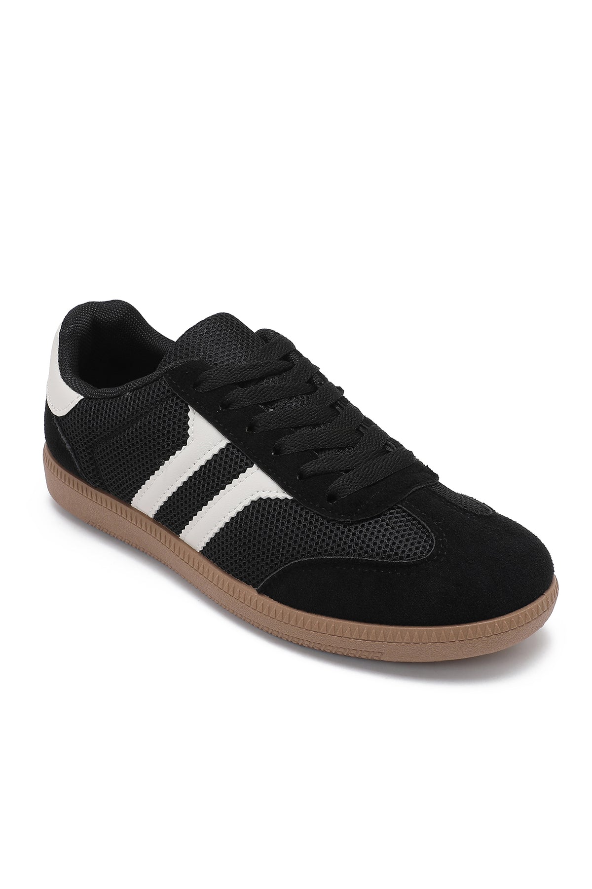 Molly Black Suedette Trainers