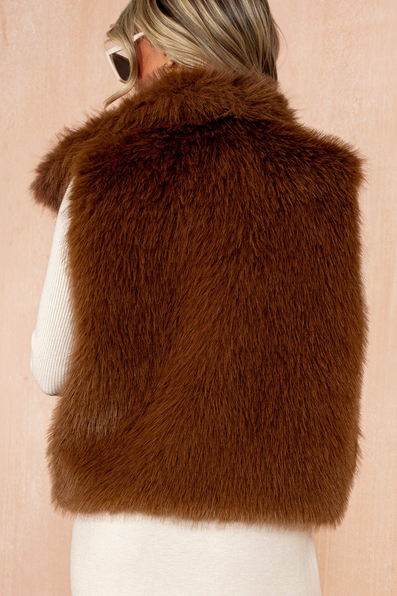 Nia Tan Faux Fur Gilet