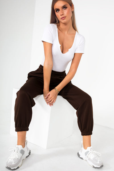 Petite best sale chocolate joggers